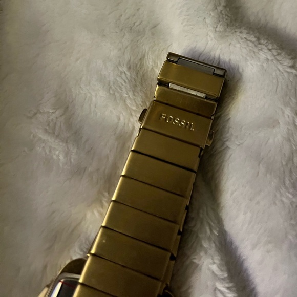 🤩RARE FIND🤩 Fossil Rutherford Men's Gold Stainless Steel Genuine Digital Watch - Picture 12 of 12